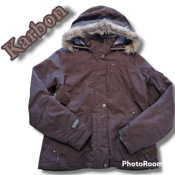 KARBON,NWOT, ladies winter's coat, ski and snow jacket, coat size 8 - Picture 1 of 16